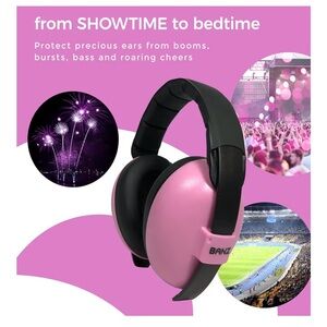 👶🏻 Kids Adjustable Pink Noise-Reduction Headphones